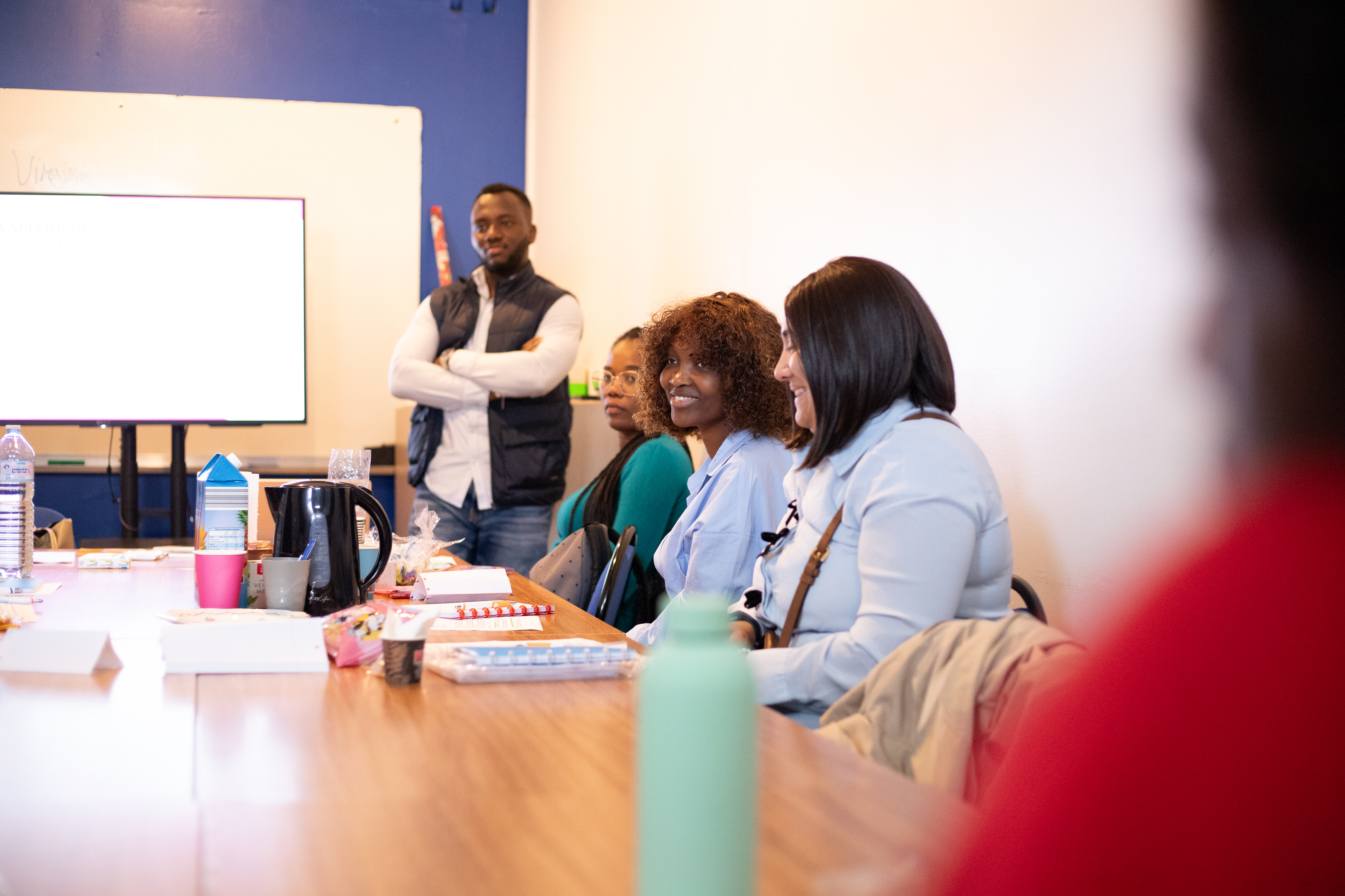 Échange entre formateur et stagiaires